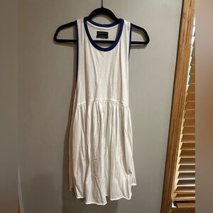 White and blue trim, urban outfitters casual dress.